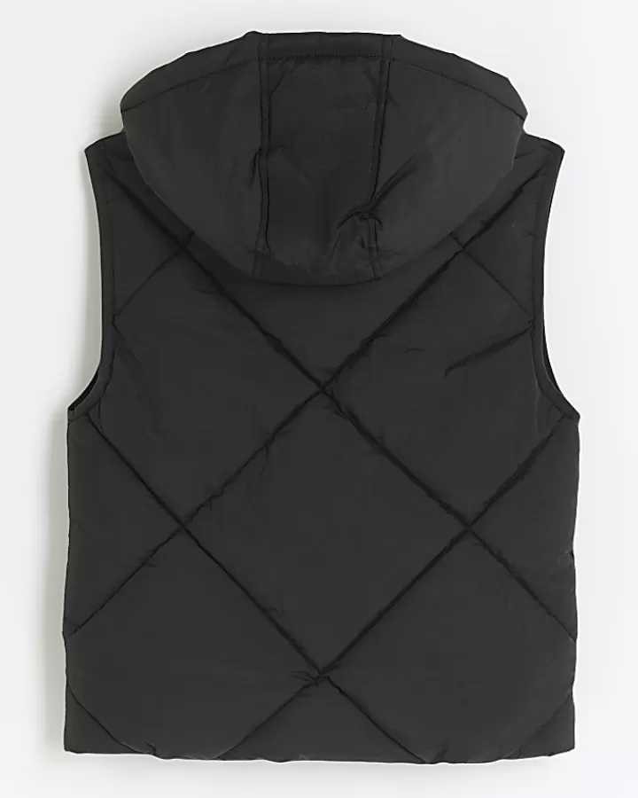 quilted hooded gilet | Riverisland Fashion