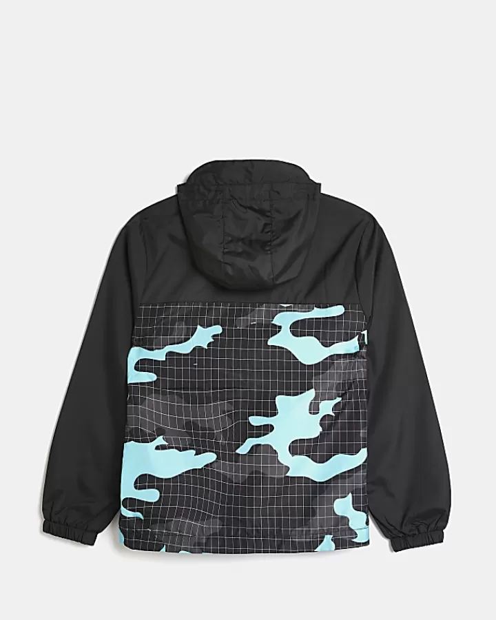 Boys Hype camo hooded jacket | Riverisland Fashion